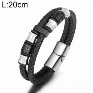 Leather Bracelet - KB156507-WGJZ