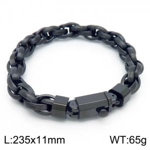 Stainless Steel Black-plating Bracelet - KB157309-KFC