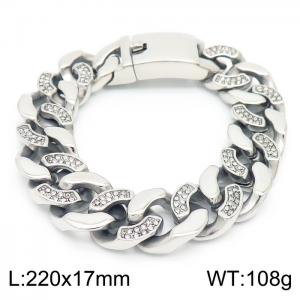 Stainless Steel Stone Bracelet - KB157318-KJX