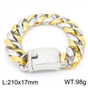 Stainless Steel Gold-plating Bracelet - KB157645-KJX