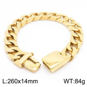 Stainless Steel Gold-plating Bracelet - KB157649-KJX