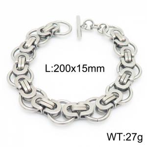 Stainless Steel Bracelet(Men) - KB157713-Z