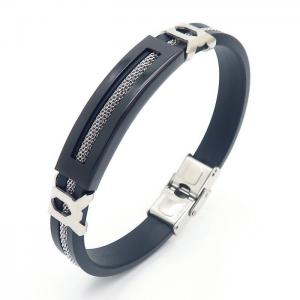 Stainless Steel Rubber Bracelet - KB157916-HB