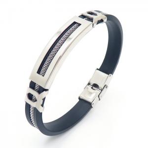 Stainless Steel Rubber Bracelet - KB157918-HB