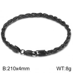Stainless Steel Black-plating Bracelet - KB158015-Z