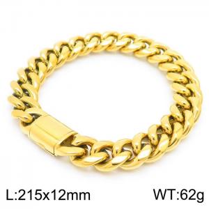 Stainless Steel Gold-plating Bracelet - KB161113-KFC
