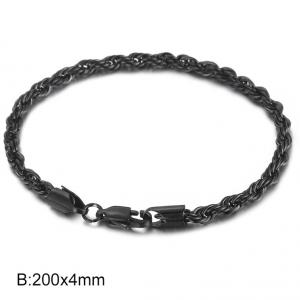 Stainless Steel Black-plating Bracelet - KB161820-Z