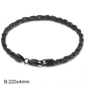 Stainless Steel Black-plating Bracelet - KB161821-Z