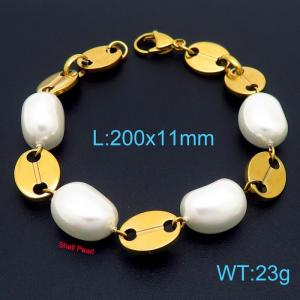 Shell Pearl Bracelets - KB161942-Z