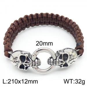 Stainless Skull Bracelet - KB162467-Z