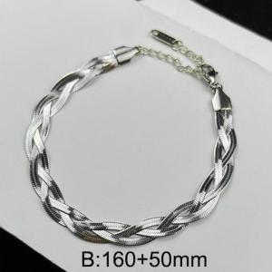 Stainless Steel Bracelet(women) - KB164105-WGBS