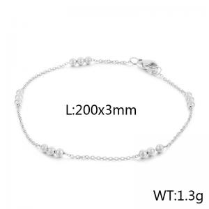 Women's minimalist stainless steel bead bracelet - KB165156-Z