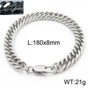 Simple ins wind unisex encryption riding whip chain bracelet - KB166164-ZZ