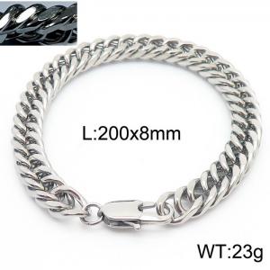 Simple ins wind unisex encryption riding whip chain bracelet - KB166165-ZZ