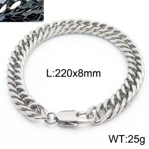 Simple ins wind unisex encryption riding whip chain bracelet - KB166166-ZZ