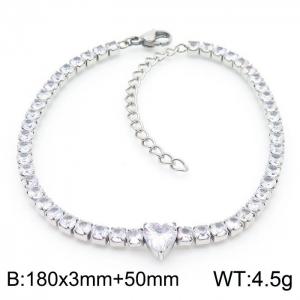 Stainless steel diamond love bracelet - KB168997-Z