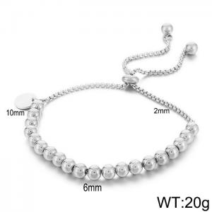 Stainless Steel Ball Bracelet Creative, Simple, Stylish, Personalized, Round Hanging Tag, Adjustable Bracelet - KB169664-Z