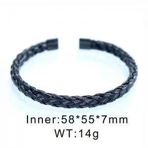 Fashion titanium steel braided wire bracelet - KB170142-WGHL