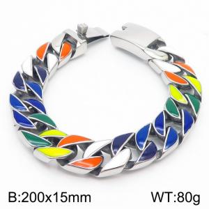 Colored Cuban Bracelet - KB180401-KJX
