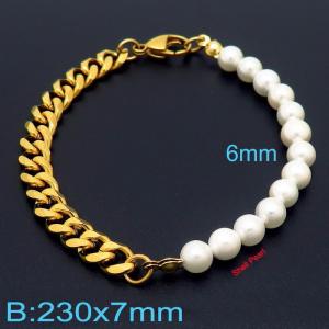 Shell Pearl Bracelets - KB182705-Z