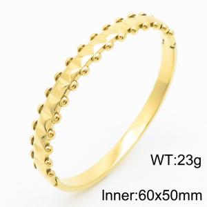 Women Gold-Plated Stainless Steel Cuff Bracelet - KB182733-SP
