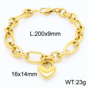 Stainless Steel Gold-plating Bracelet - KB183400-Z