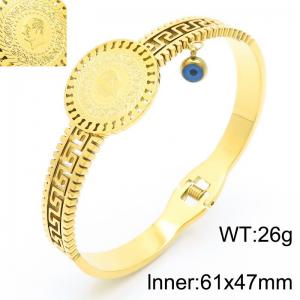 Stainless Steel Gold-plating Bangle - KB183419-HM
