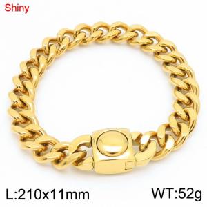 Stainless Steel Gold-plating Bracelet - KB183625-Z