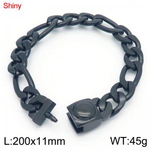 Stainless Steel Black-plating Bracelet - KB183636-Z