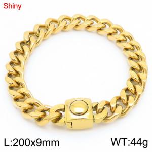 Stainless Steel Gold-plating Bracelet - KB183643-Z