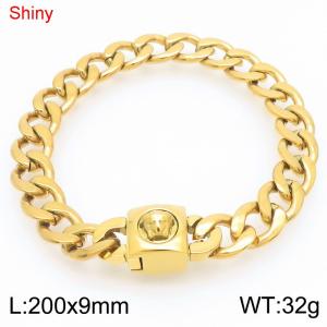 Stainless Steel Gold-plating Bracelet - KB183661-Z
