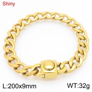 Stainless Steel Gold-plating Bracelet - KB183665-Z