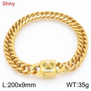 Stainless Steel Gold-plating Bracelet - KB183674-Z