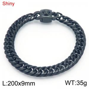 Stainless Steel Black-plating Bracelet - KB183676-Z