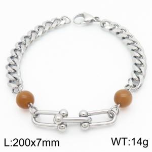 Stainless Steel Bracelet(women) - KB183848-Z