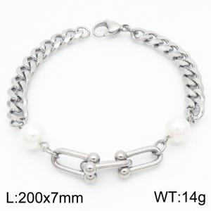 Stainless Steel Bracelet(women) - KB183856-Z