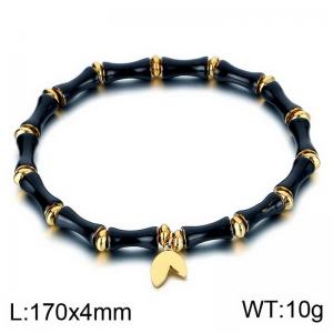 Stainless Steel Gold-plating Bracelet - KB184003-SP