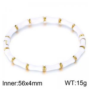 Stainless Steel Gold-plating Bangle - KB184006-SP