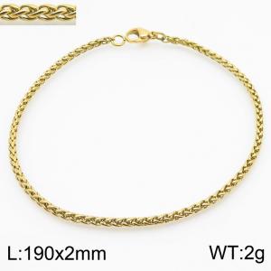 Stainless steel flower basket chain bracelet - KB184172-Z