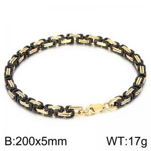 Stainless Steel Black-plating Bracelet - KB184174-Z