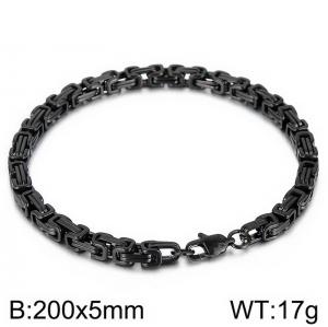 Stainless Steel Black-plating Bracelet - KB184179-Z