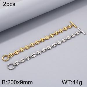 Stainless steel OT buckle bracelet - KB184343-Z