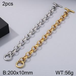 Stainless steel OT buckle bracelet - KB184346-Z