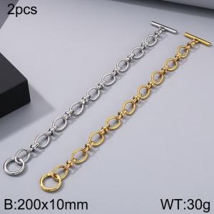 Stainless steel OT buckle bracelet - KB184347-Z