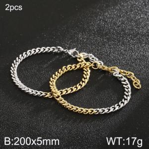 Stainless steel bracelet - KB184408-Z