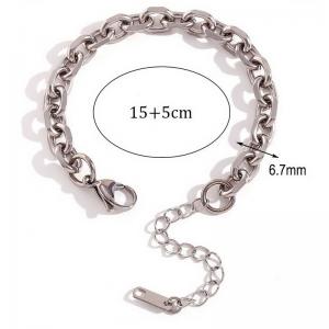 Stainless steel cross screwdriver angle chain bracelet - KB184484-Z