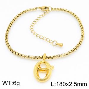 Stainless Steel Jewelry Alphabet Element Bracelet - KB186537-Z