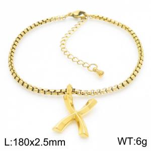 Stainless Steel Jewelry Alphabet Element Bracelet - KB186546-Z