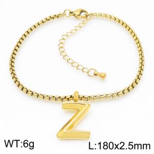 Stainless Steel Jewelry Alphabet Element Bracelet - KB186548-Z
