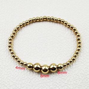 Stainless Steel Gold-plating Bracelet - KB187353-Z